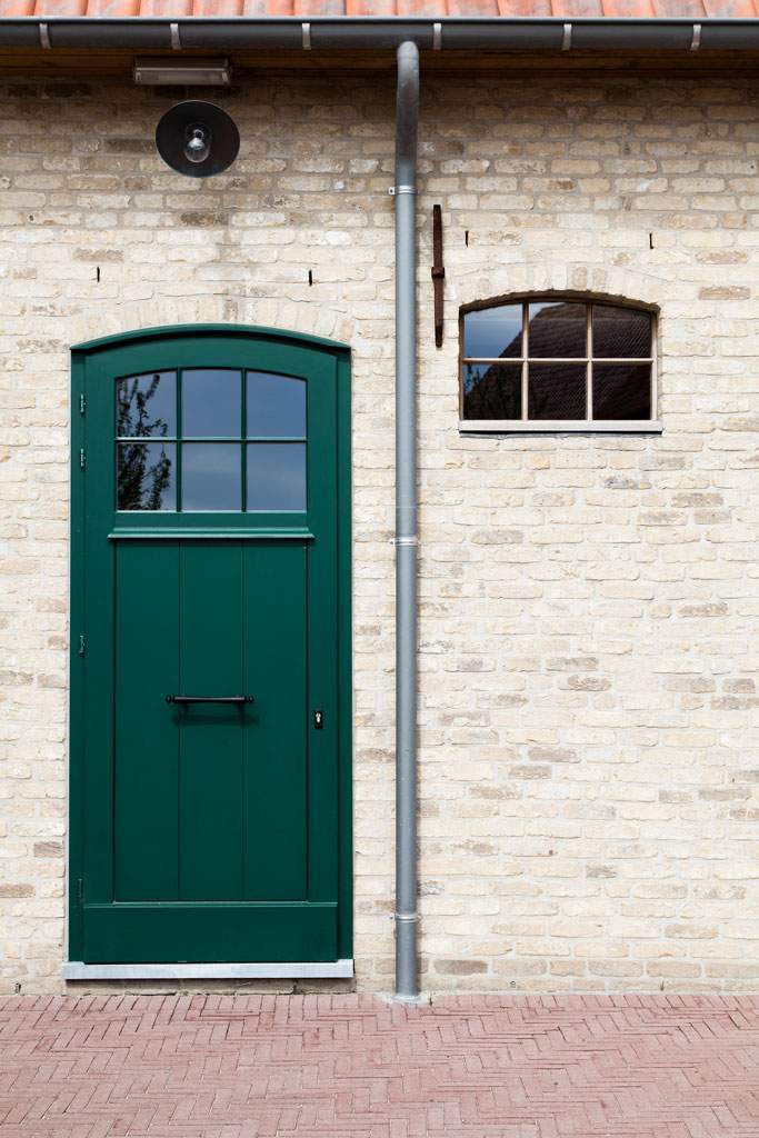 charmante groene deur